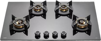 Kaff INF 804 | Powerful Brass Burners | Auto Ignition | FFD | Metal Knobs | Built in Glass Automatic Hob
