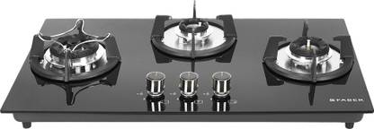 FABER SUPERIA HT763 BR AI | Spillage Proof| Metal Knobs| Brass burners | Glass Automatic Hob