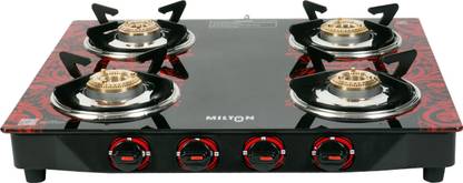 MILTON Glass Manual Gas Stove