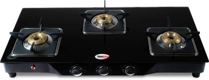 Hornbills 40 LPG ISI Certified Toughened Glass, Rust Resistance Texture, Heavy Pan Support Stainless Steel Automatic Gas Stove