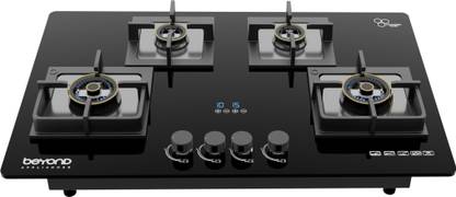 BEYOND BY BYONDNXT Dorado 4 Burner Smart Hobtop Glass Automatic Hob