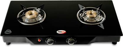 Hornbills LPG Toughened Glass Mirror Finish, Rust Resistance Texture, Heavy Pan Support Glass Automatic Gas Stove