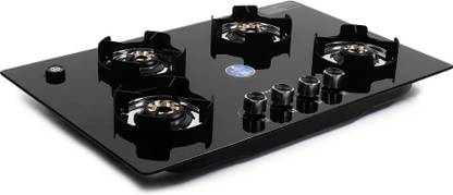 PADMINI PADMINI (CS-401 GL IB HOB)|High-Efficiency Forged Brass Burne|ISI certified Glass Automatic Hob