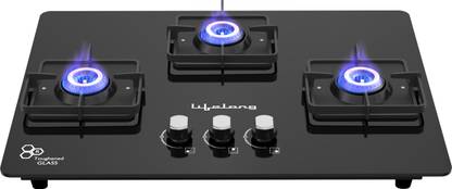 Lifelong Ember LLHT933 Hob Top with Battery Operated Ignition Glass Automatic Hob