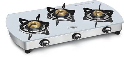 PADMINI CS-3 GT WHITE (AUTO IGNITION) Stainless Steel Automatic Gas Stove