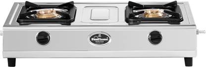 Sunflame Cook 2 Burners Gas Stove, 2 Years Warranty Stainless Steel Manual Gas Stove