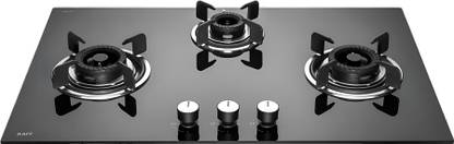 Kaff CRH 783 | Tornado Burners | Auto Ignition | Metal Knobs | 2024 Model | Built in Glass Automatic Hob