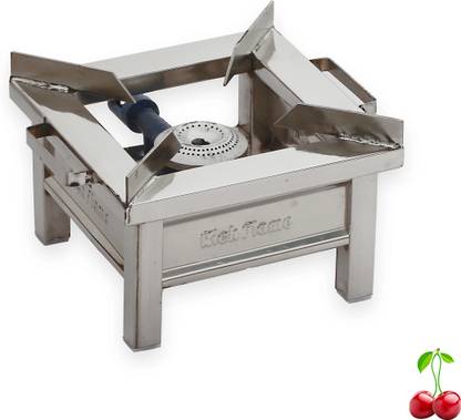 Rich flame Home & Kitchen Gas Chulha Single Gas Stoves LPG & PNG | ISI Certified | Bhatti Stainless Steel Manual Gas Stove