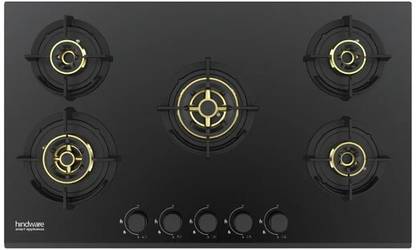 Hindware Hindware 86 cm 5 Burner Hob Hazel HAZEL 5B 86 CM Brass Automatic Hob