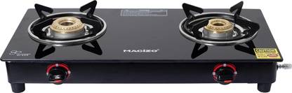 MACIZO ICONIC Cooktop ISI Certified 2-Year Warranty with Doorstep Service Toughned Glass Manual Gas Stove