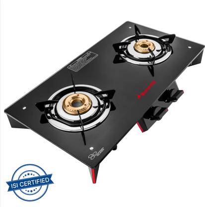 Butterfly Butterfly Rapid Deluxe Frameless Glass Cooktop Glass Manual Gas Stove