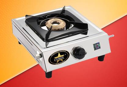 CYBOX Heavy Single Burner Gas Stove Stainless Steel Manual Gas Stove