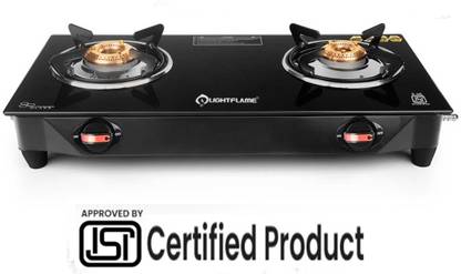 LIGHTFLAME Blacky - 2B Glass Manual Gas Stove