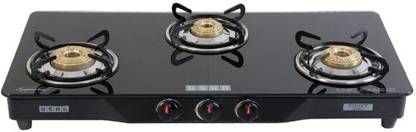 USHA Ebony GS3 001 Glass Manual Gas Stove