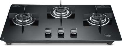 Prestige Efficia 03 AI Convertible Glasstop Hob | SABAF Burners | Ultra-Slim Body | Glass Automatic Hob