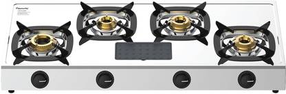 Butterfly Matchless 4 Burner Stainless Steel Manual Gas Stove