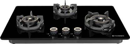 FABER EXPERIA HT753 AI FFD|Flame Failure Device|Cast Iron Pan Support| Glass Automatic Hob