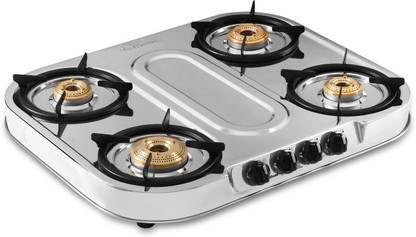 Sunflame LPG STOVE SPECTRA PLUS 4B Stainless Steel Manual Gas Stove