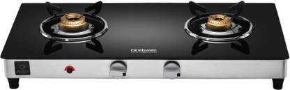 Hindware Smart Appliances Plus GL 2B AI Glass, Stainless Steel Automatic Gas Stove