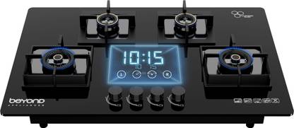 BEYOND BY BYONDNXT Dorado 4 Burner Smart Hobtop Glass Automatic Hob