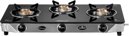 Sunflame Diamond SS Glass Manual Gas Stove