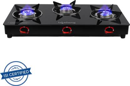 Lifelong LLGS23 Glass Manual Gas Stove