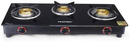 MACIZO ICONIC Cooktop ISI Certified 2-Year Warranty with Doorstep Service Toughned Glass Manual Gas Stove