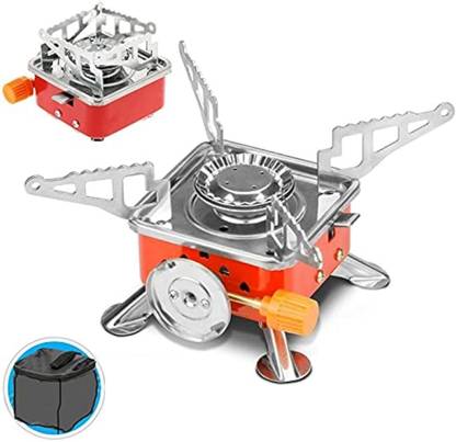 SHREESHAYAMTRADER Portable Gas Stove Folding Cylinder Gas Burner For Outdoor Camping Aluminium Manual Gas Stove