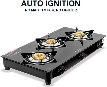 Fogger Fuera Mestizo Stainless Steel, Glass Automatic Gas Stove