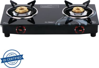 Flipkart SmartBuy Classic 2 Burners LPG Glass Manual Gas Stove