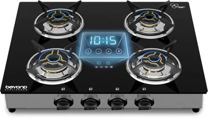BEYOND BY BYONDNXT Auriga Smart Cooktop with Digital Timer and FFD Glass Manual Gas Stove