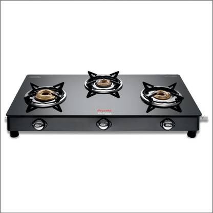 Preethi Blu Flame Sparkle Glass Manual Gas Stove