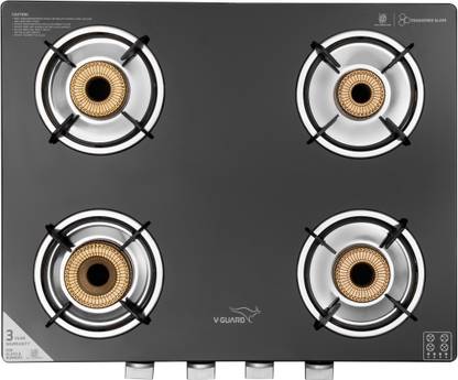 V-Guard V-Guard VGD 463 PZ Glass Manual Gas Stove