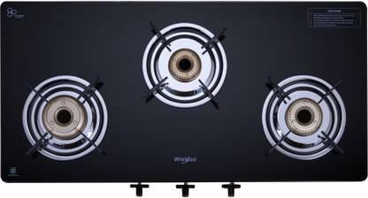 Whirlpool SUPREMO 377 CT Glass Manual Gas Stove