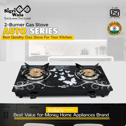 Sigri-wala Surya Primecook Automatic Design Roy Glass Automatic Gas Stove