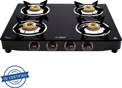 Flipkart SmartBuy Imperio 4 Burners Glass Manual Gas Stove