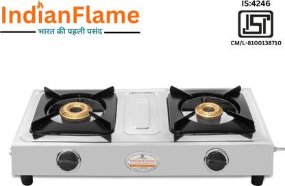 IndianFlame Stainless Steel Manual Gas Stove