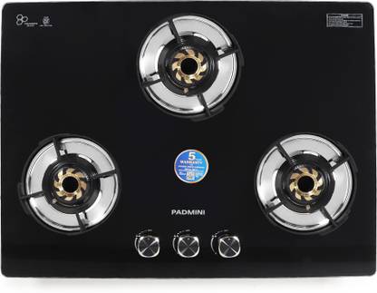 PADMINI PADMINI CS-301 GL IB GAS HOB Glass Automatic Hob