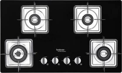 Hindware Sleektop Gas Stove Slim Body 28mm Glass Automatic Gas Stove