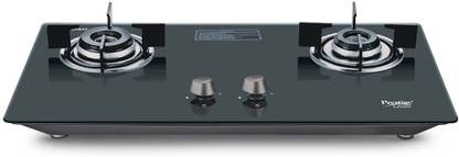 Prestige Desire Hobtop PHTD 02 AI Black L P Gas Table 8mm Thick Superior Toughened Glass Automatic Hob