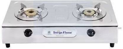 Suryaflame SF LPG STOVE 2B CAPRI VS2 BB NA Stainless Steel Manual Gas Stove