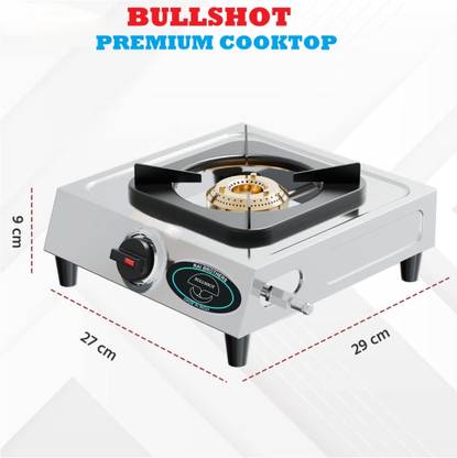 BULLSHOT BULLSHOT SINGLE MINI GAS STOVE . Stainless Steel Manual Gas Stove