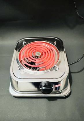 NETVULL 2000 Watts Electric Cook Heater Stove Cooktop | Electric Induction Stainless Steel Manual Gas Stove