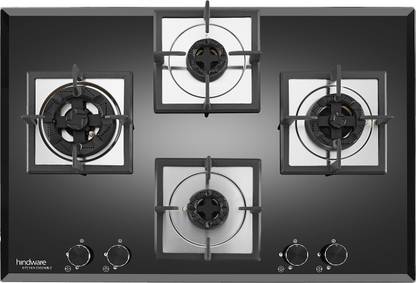 Hindware Smart Appliances Aster 4B 76CM Glass Automatic Hob