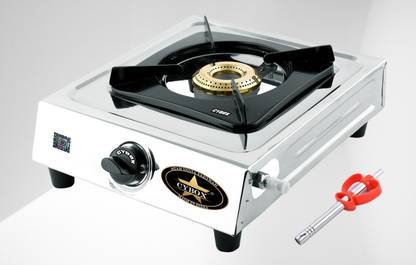 CYBOX Heavy Single Burner Gas Stove With Lighter GS8 Stainless Steel Manual Gas Stove