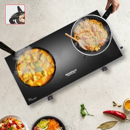 MAHARAJA WHITELINE Belenus Neo 2B Glass Manual Gas Stove