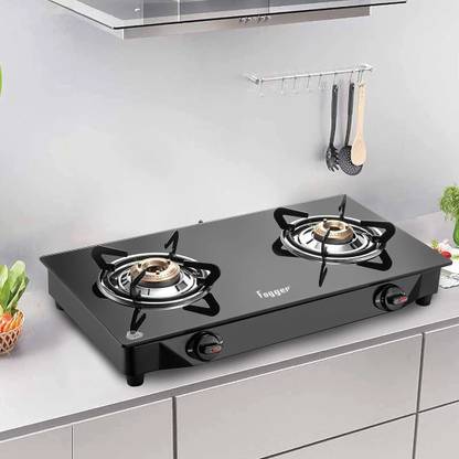 Fogger Bruto Glass, Stainless Steel Manual Gas Stove