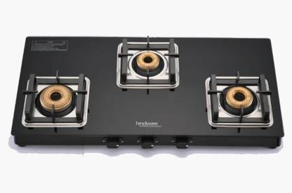 Hindware Arsenio 3b Glasstop Slimmest Slim Design Glass Automatic Gas Stove