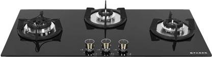 FABER SUPERIA HT903 BR AI | Spillage Proof| Metal Knobs| Brass burners | Glass Automatic Hob