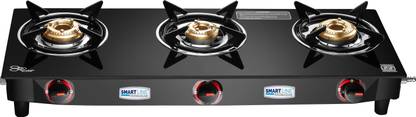 COOKSHINE byCookshine Smart Trio, ISI Marked LPG Stove (MS Body), Big Size Iron Manual Gas Stove